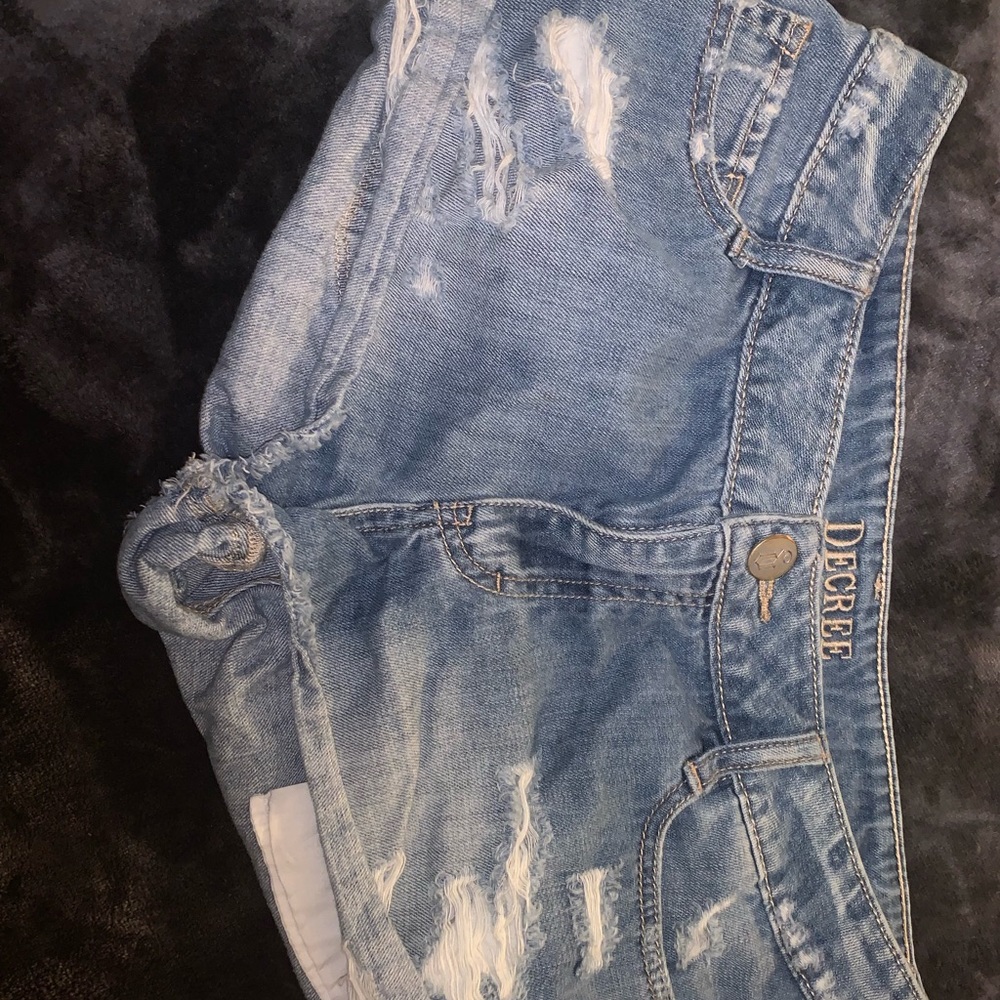 Denim shorts